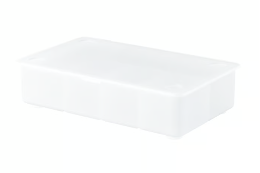 IKEA GLIS Box with lid, transparent, 34x21 cm