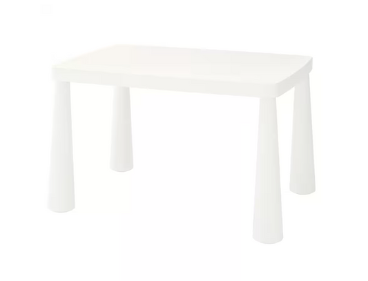 Children's table, in/outdoor red, 77x55 cm