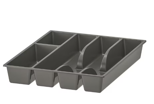 IKEA Cutlery tray, grey, 31x26 cm