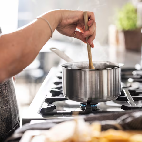 IKEA HEMKOMST Saucepan with lid, stainless steel/glass, 2 liter