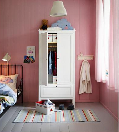 SUNDVIK Wardrobe, white, 80x50x171 cm
