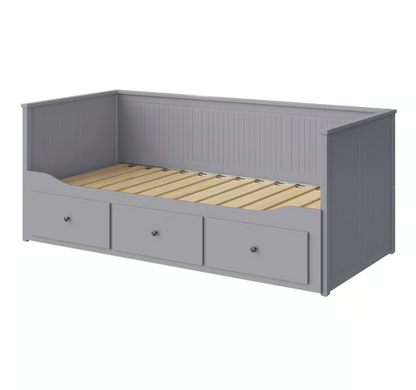 HEMNES Day-bed frame with 3 drawers, white, 80x200 cm