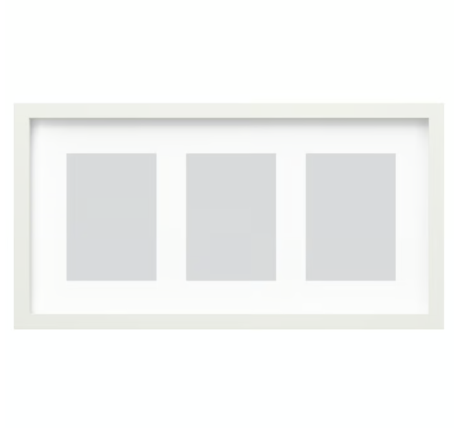 IKEA RÖDALM Frame for 3 pictures, 55x28 cm