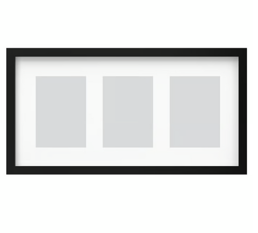 IKEA RÖDALM Frame for 3 pictures, 55x28 cm