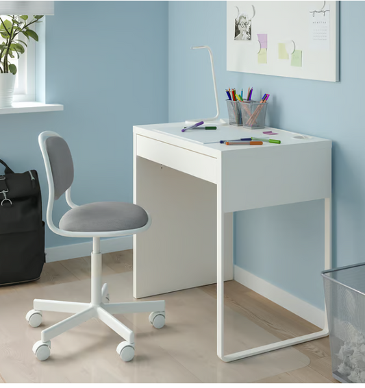 ÖRFJÄLL Children's desk chair, white/Vissle light grey