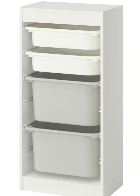 IKEA TROFAST Storage combination with boxes,46x30x94 cm