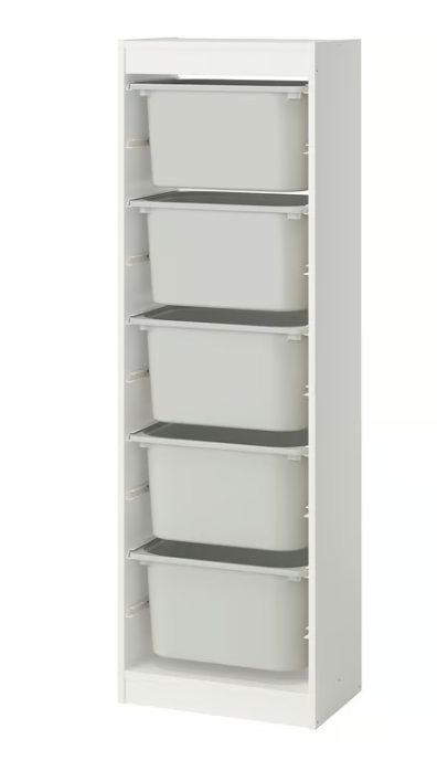 IKEA Storage combination with boxes,  46x30x145 cm
