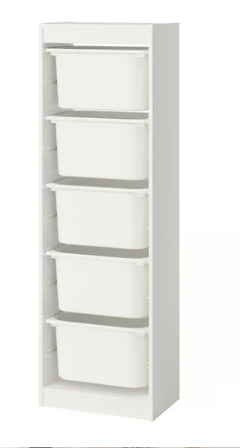IKEA TROFAST Storage combination with boxes,  46x30x145 cm