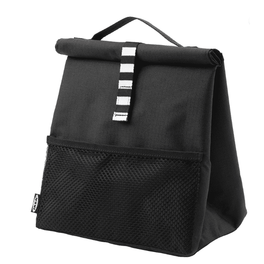 IKEA FRAMTUNG Lunch bag, black, 22x17x35 cm