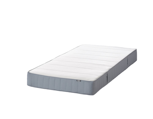 VESTMARKA Sprung mattress, firm/light blue, 90x200 cm