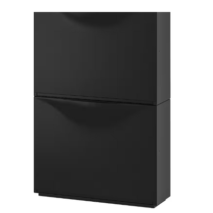 TRONES Shoe cabinet/storage, black, 52x18x39 cm