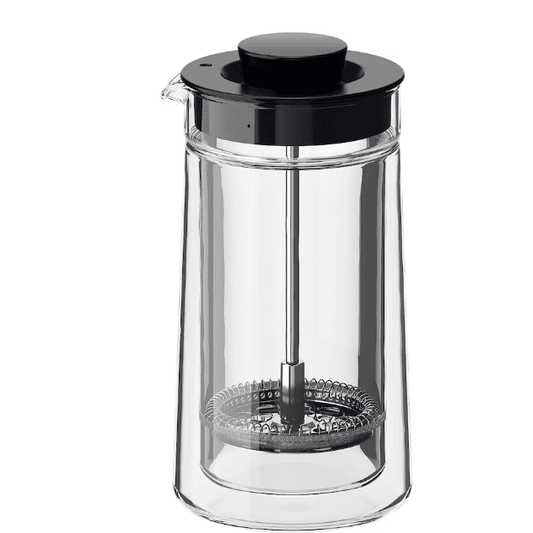 IKEA EGENTLIG Coffee/tea maker, double-walled/clear glass, 0.3 Liter