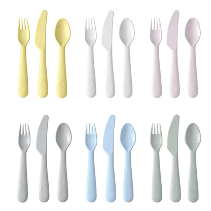 KALAS 18-piece cutlery set, mixed colors