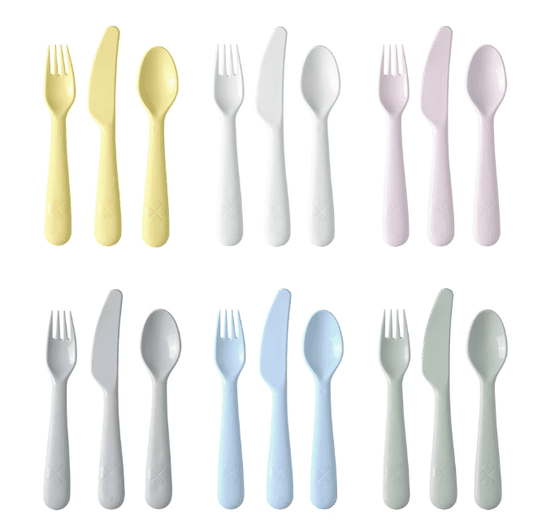 KALAS 18-piece cutlery set, mixed colors