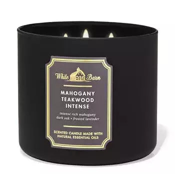 BATH & BODY WORKS MAHOGANY TEAKWOOD HIGH INTENSITY CANDLE 411G