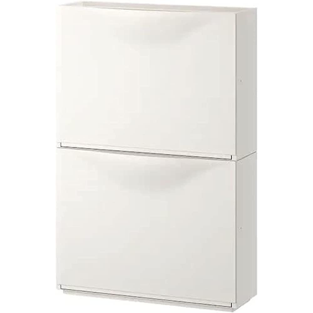 IKEA TRONES Shoe cabinet/storage, white, 52x18x39 cm (set of 2)