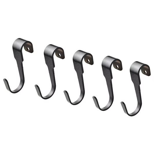 IKEA HOOK, BLACK, 7 CM