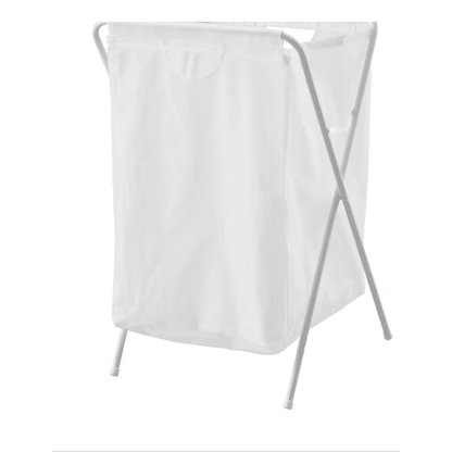 IKEA JÃLL Laundry bag with stand, white,