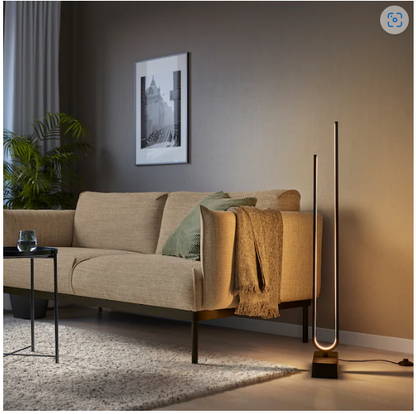 IKEA PILSKOTT LED floor lamp, smart black