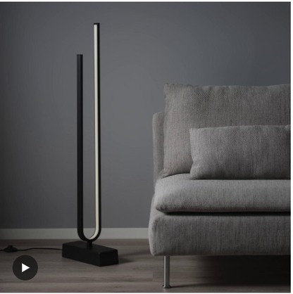 IKEA PILSKOTT LED floor lamp, smart black