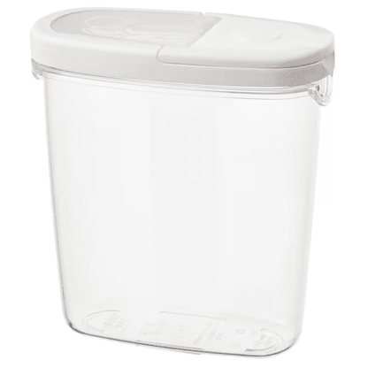 IKEA 365+ Dry food jar with lid, transparent/white, 1.3 l