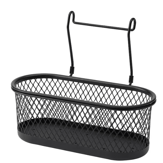 IKEA HULTARP Container, black/mesh, 31x16 cm