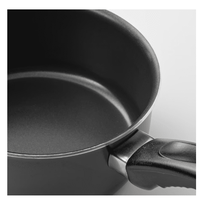 IKEA KAVALKAD Saucepan, set of 3, black