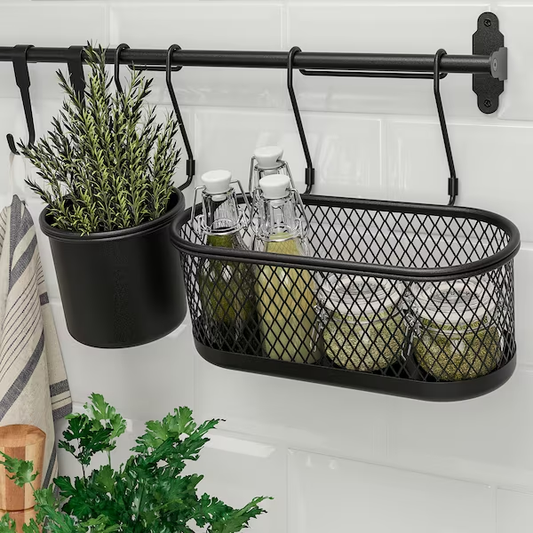 IKEA RAIL, BLACK, 80 CM