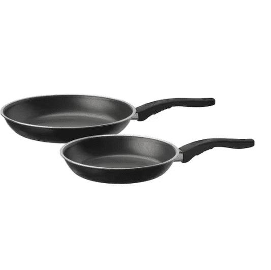 IKEA KAVALKAD Frying pan, set of 2, black