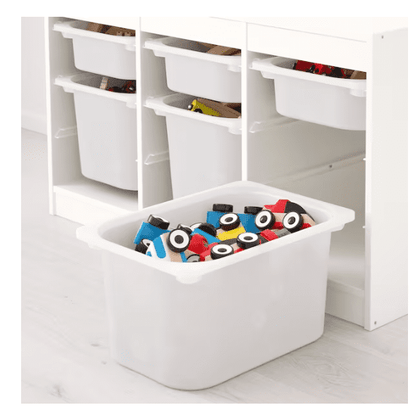 IKEA TROFAST Storage combination with boxes, white, 99x44x56 cm