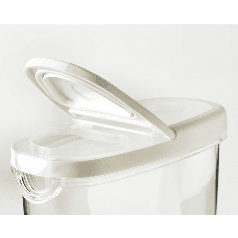 IKEA 365+ Dry food jar with lid, transparent/white, 1.3 l