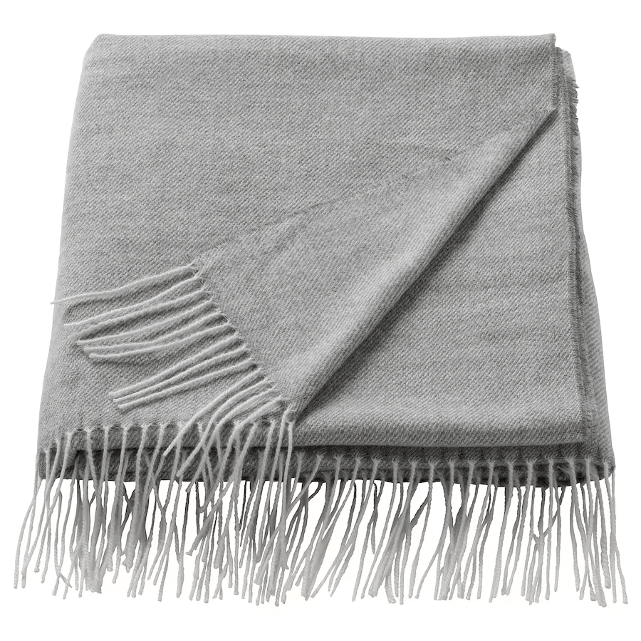 IKEA HOLMVI BLANCKET, 120x160 Grey
