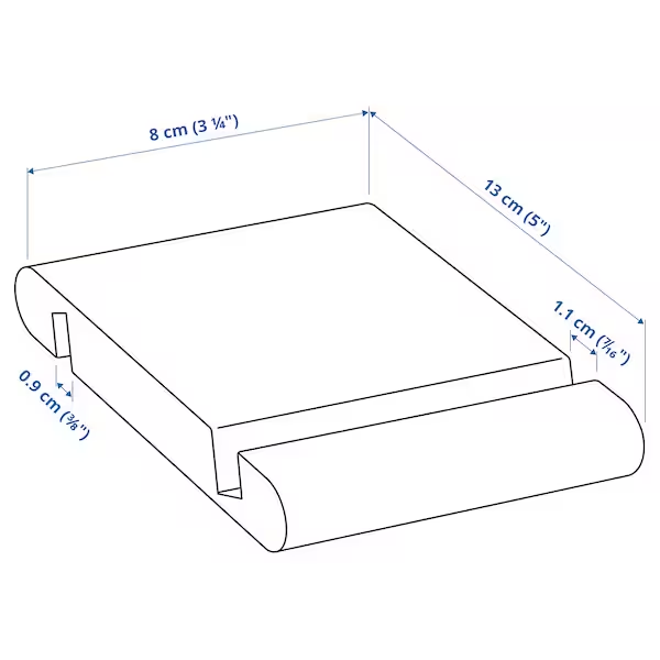 IKEA BERGENES HOLDER FOR MOBILE PHONE/TABLET, BAMBOO