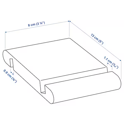 IKEA BERGENES HOLDER FOR MOBILE PHONE/TABLET, BAMBOO