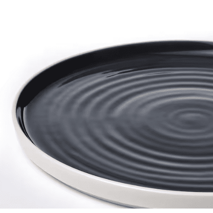 IKEA OMBONAD Plate, dark grey, 26 cm Set of 2